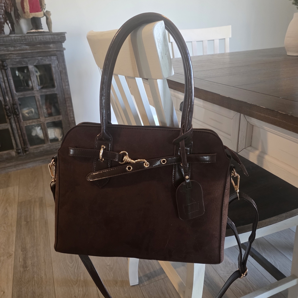 Chic Dark Brown Shoulder Bag